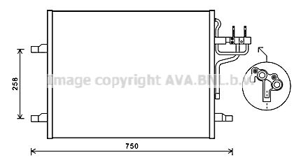 AVA QUALITY COOLING Конденсатор, кондиционер FD5483